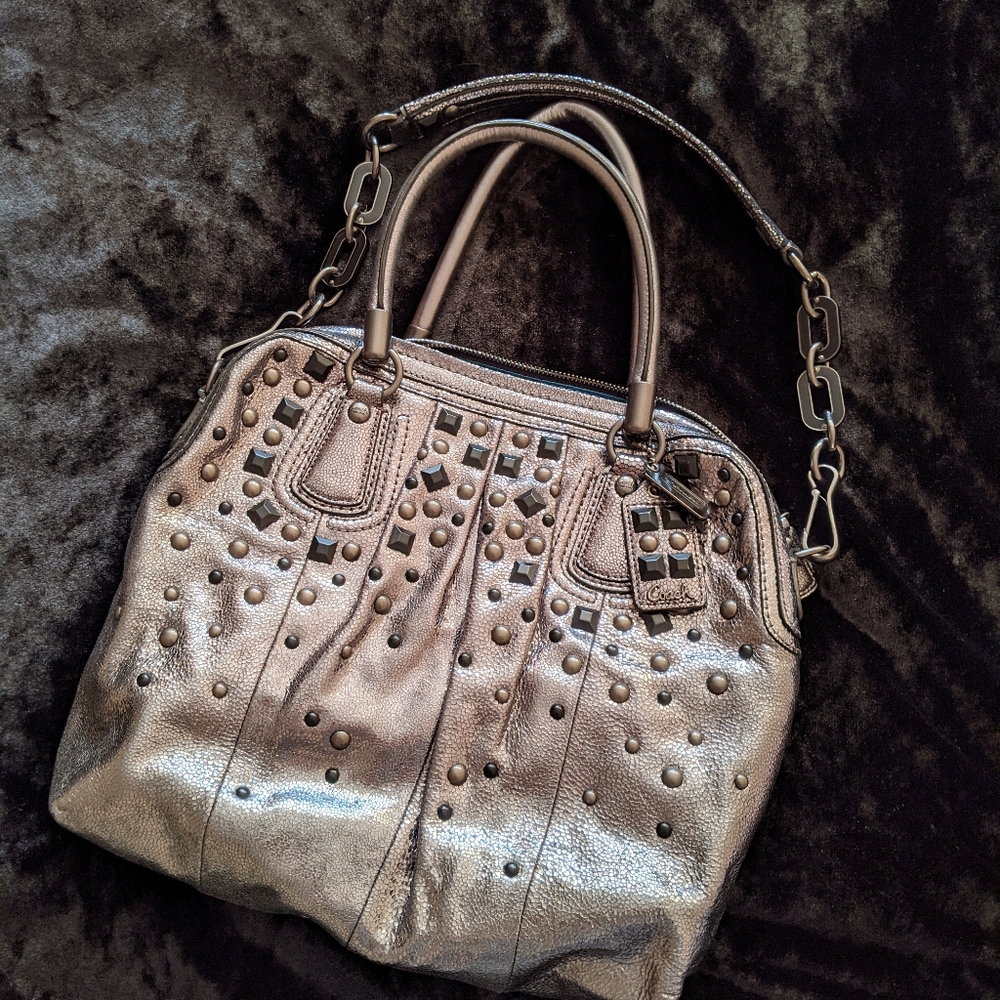 Metallic Coach bag